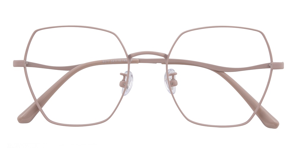 Hedda Pink Polygon Titanium Eyeglasses