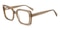Louise Champagne Rectangle Acetate Eyeglasses