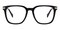 Memphis Black/Golden Square Acetate Eyeglasses