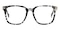 Memphis Petal Tortoise/Golden Square Acetate Eyeglasses