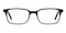 Union Brown/Blue Rectangle Acetate Eyeglasses