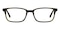 Equality Brown Rectangle Acetate Eyeglasses