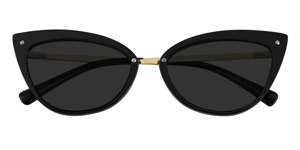 Odelia Black Cat Eye TR90 Sunglasses