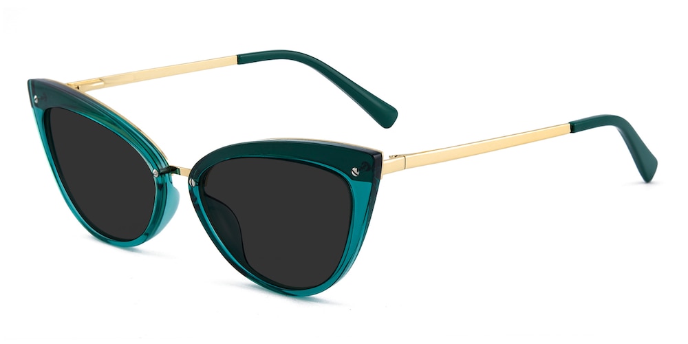 Odelia Green Cat Eye TR90 Sunglasses