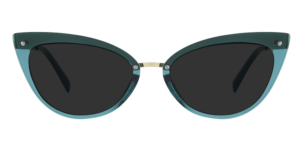 Odelia Green Cat Eye TR90 Sunglasses