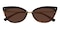 Odelia Tortoise Cat Eye TR90 Sunglasses