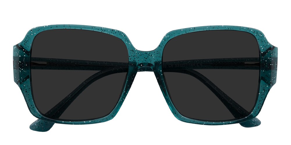 Clementine Green Square TR90 Sunglasses