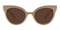 Sigrid Cream Cat Eye TR90 Sunglasses