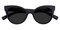 Sigrid Black Cat Eye TR90 Sunglasses