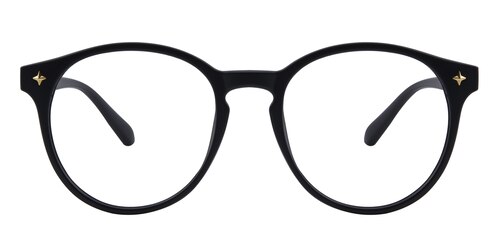 Joplin Round Black Eyeglasses | Glassesshop display picture 1