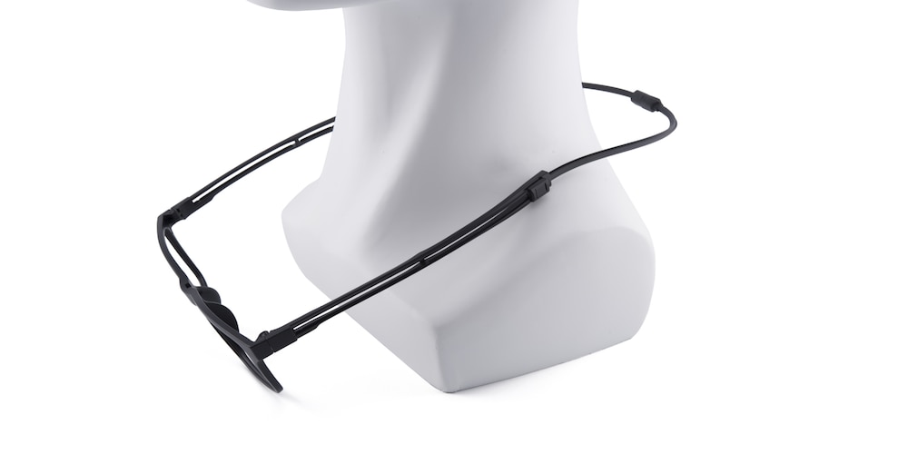 Amos MBlack Rectangle TR90 Eyeglasses