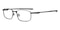 Basil Gunmetal Rectangle Metal Eyeglasses