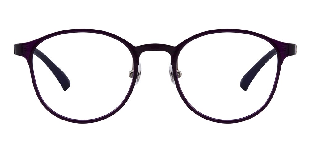 Enid Purple Round Ultem Eyeglasses