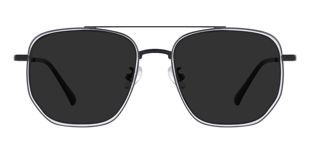Cloud Crystal/Black Aviator Titanium Sunglasses