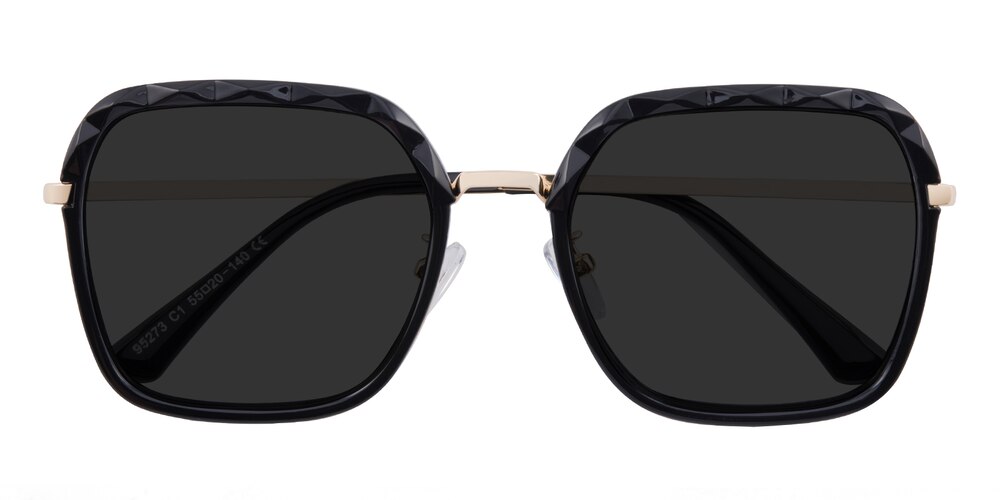 Fanny Black/Golden Square TR90 Sunglasses