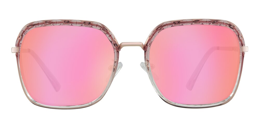 Fanny Pink/Golden Square TR90 Sunglasses