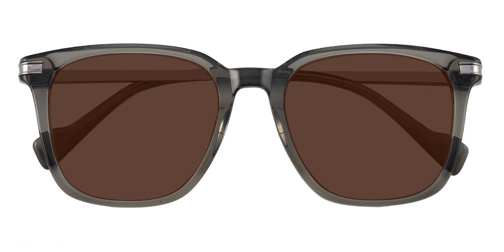 Schenectady Gray Square Acetate Sunglasses