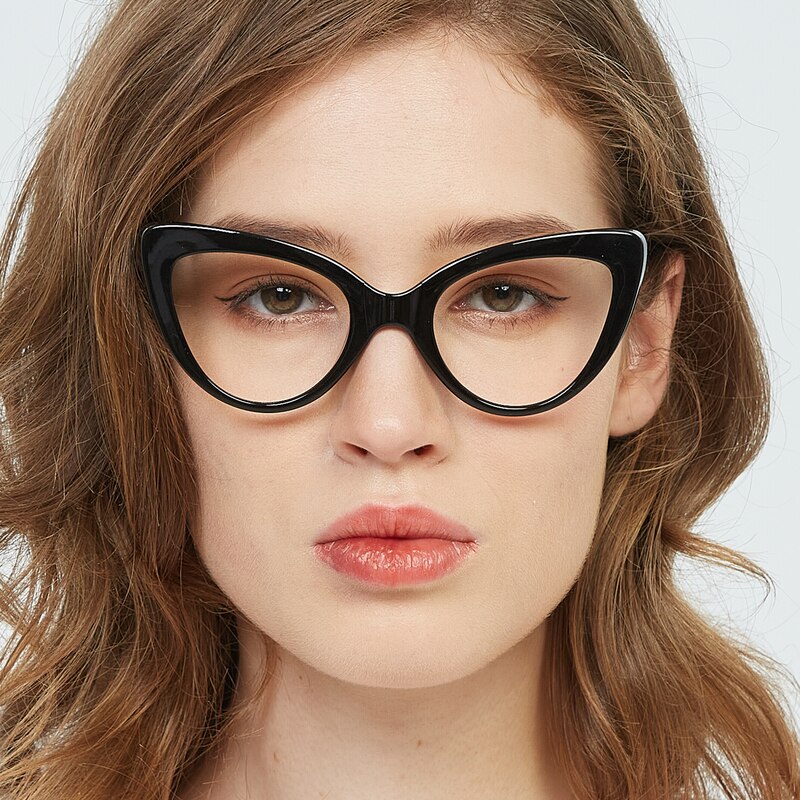 Miranda Black Cat Eye TR90 Eyeglasses