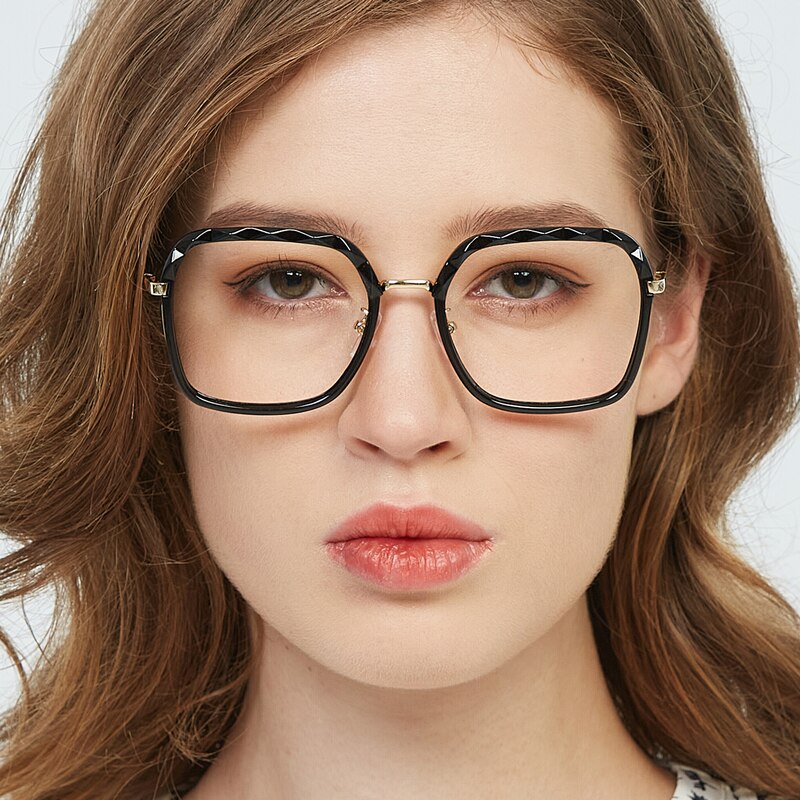 Linda Black/Golden Square TR90 Eyeglasses