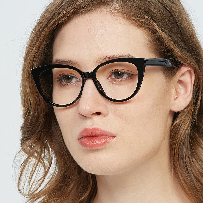 Jodie Cat Eye Black Eyeglasses