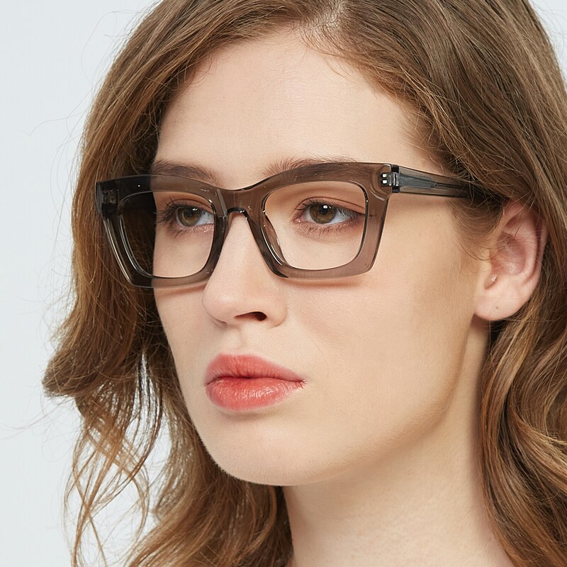 Cornelia Gray Cat Eye TR90 Eyeglasses