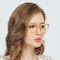 Eileen Crystal|Orange Cat Eye TR90 Eyeglasses