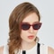 Doreen Burgundy Cat Eye Acetate Sunglasses