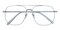 Tempe Silver Aviator Metal Eyeglasses