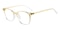 Alberta Yellow/Crystal Oval TR90 Eyeglasses