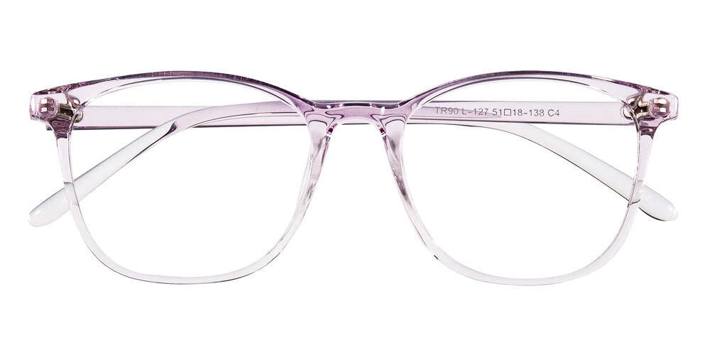 Alberta Purple/Crystal Oval TR90 Eyeglasses
