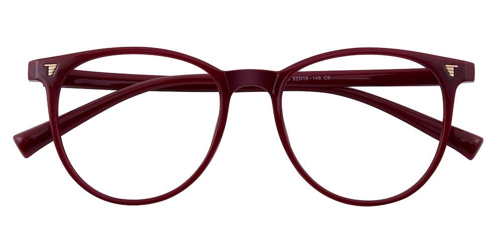 Fitchburg Red Round TR90 Eyeglasses