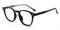 Birmingham Black Oval TR90 Eyeglasses