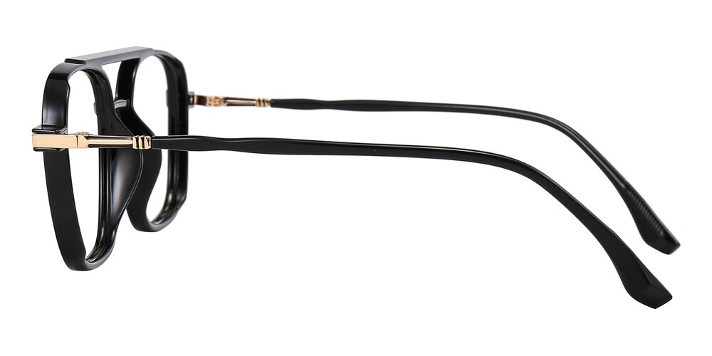 Beaumont Black/Golden Aviator TR90 Eyeglasses