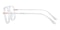 Beaumont Crystal/Rose Gold Aviator TR90 Eyeglasses
