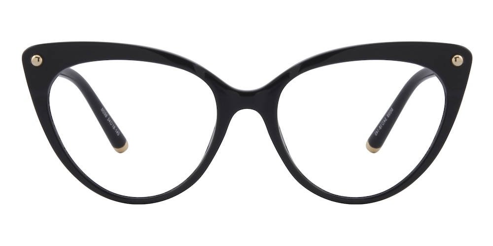 Mavis Black/Golden Cat Eye TR90 Eyeglasses