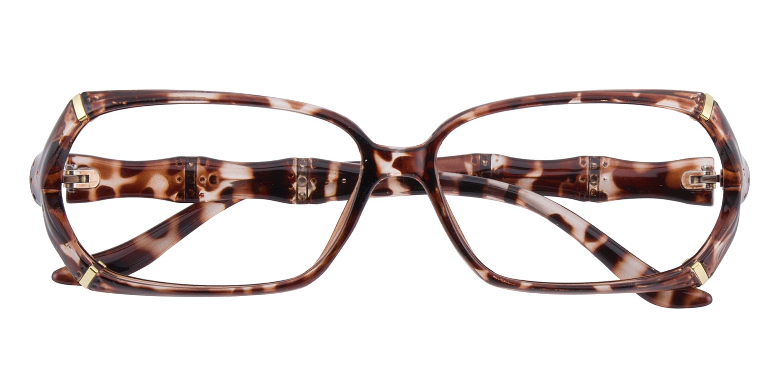 Rectangle Eyeglasses, Full Frame Tortoise Plastic - FP2444