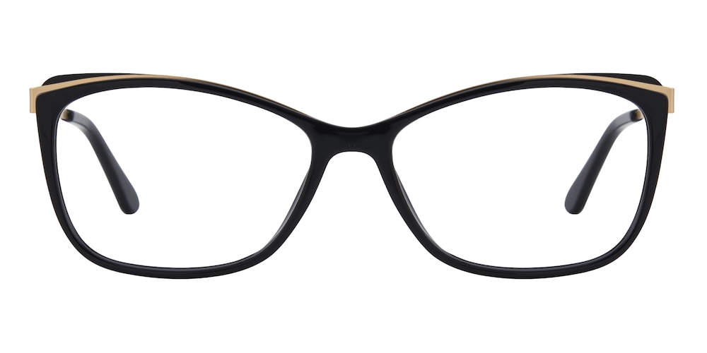Dinah Black/Golden Cat Eye TR90 Eyeglasses