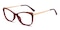Dinah Red/Golden Cat Eye TR90 Eyeglasses