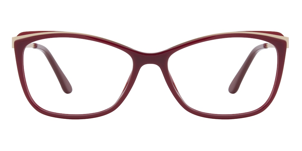 Dinah Red/Golden Cat Eye TR90 Eyeglasses