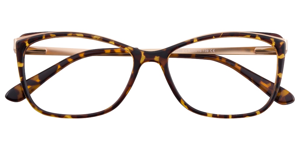 Dinah Tortoise/Golden Cat Eye TR90 Eyeglasses