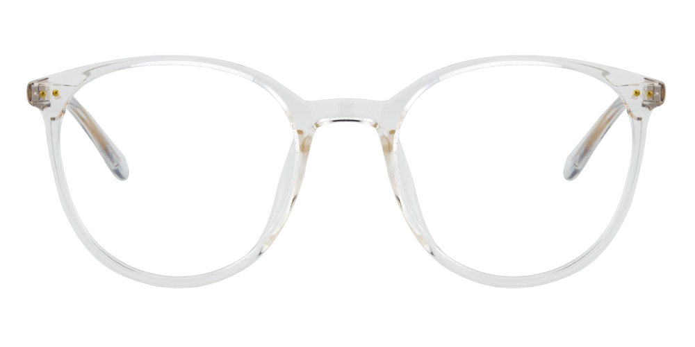 Elva Crystal/Golden Round TR90 Eyeglasses