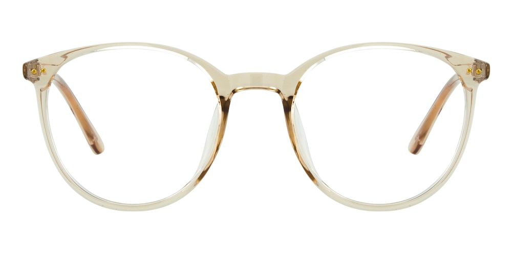 Elva Champagne/Golden Round TR90 Eyeglasses