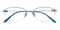 Renee Silver Oval Metal Eyeglasses