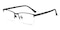 Barlow Gunmetal Rectangle Metal Eyeglasses