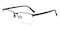 Barlow Brown Rectangle Metal Eyeglasses