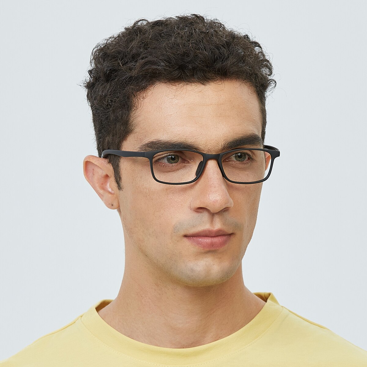 Goodland Rectangle Black Full-Frame TR90 Eyeglasses | GlassesShop