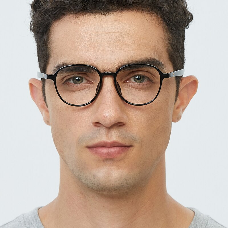 Cumberland Black Round TR90 Eyeglasses