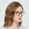 Dinah Black/Golden Cat Eye TR90 Eyeglasses