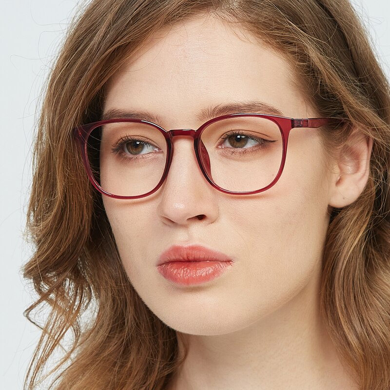 Hamilton Square Burgundy FullFrame Ultem Eyeglasses
