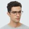 Eugene Gray Square TR90 Eyeglasses